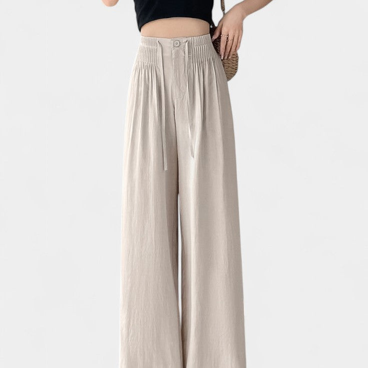 Ilyana | Pantalones de Cintura Alta y Pierna Ancha