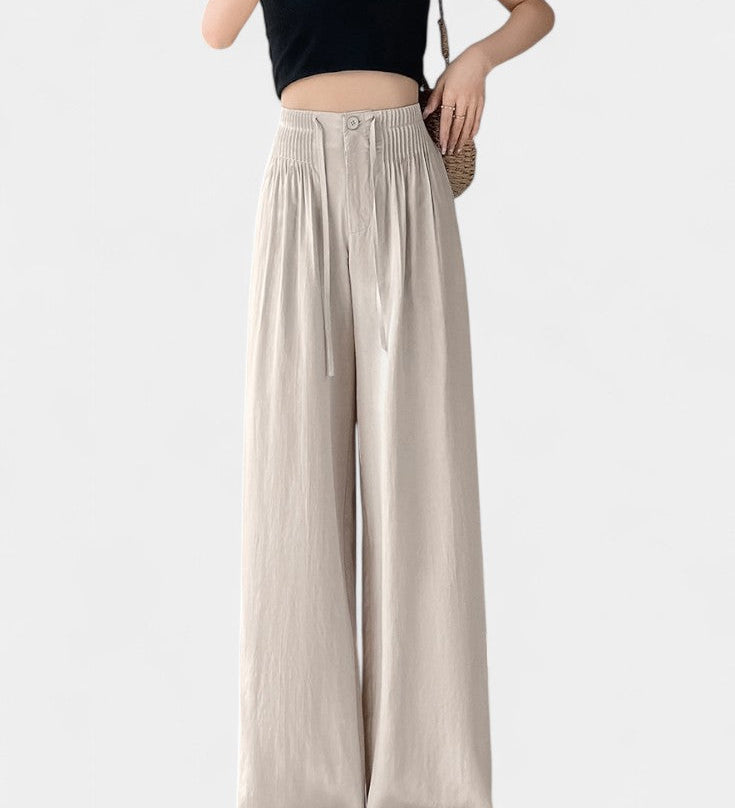 Ilyana | Pantalones de Cintura Alta y Pierna Ancha