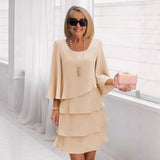 Gilda | Vestido midi elegante con volantes