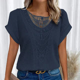 Fatou | Top elegante con detalles de encaje