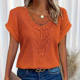 Fatou | Top elegante con detalles de encaje