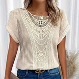 Fatou | Top elegante con detalles de encaje