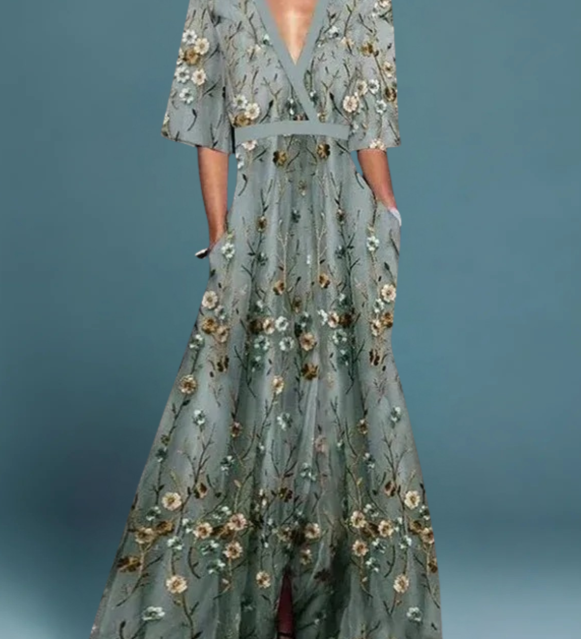 Romi | Vestido maxi floral elegante