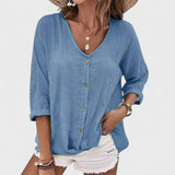 Audrey | Blusa de Lino de Verano