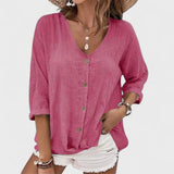 Audrey | Blusa de Lino de Verano