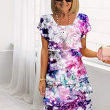 Cirena | Vestido elegante fluido con volantes