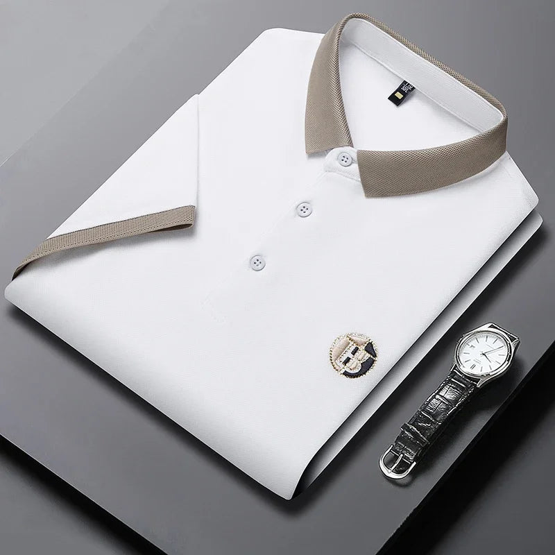 Mateo | Camisa Polo Elegante de Doble Tono