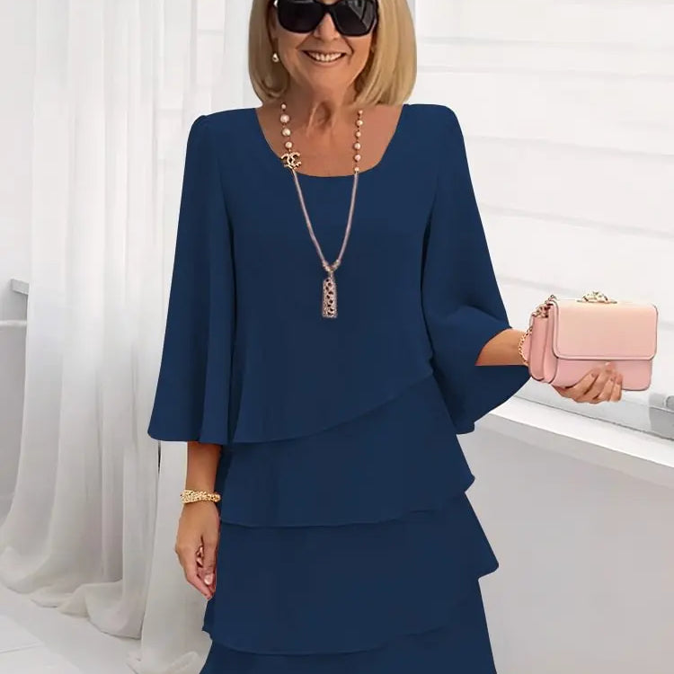 Damiana | Vestido elegante y fluido con volantes