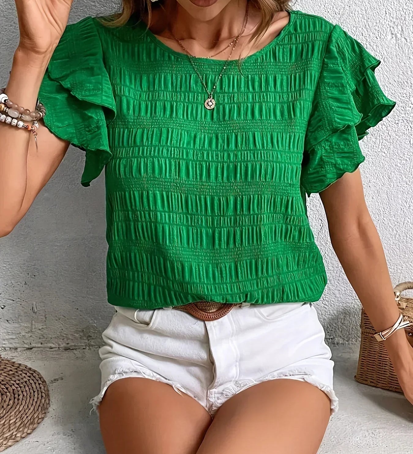 Charmaine™ | Blusa Ligera y Fresca con Divertidos Volantes