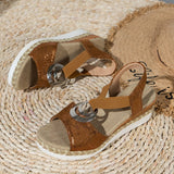 Capixa | Sandalias Confortables Ergonómicas con Tacón Cuña