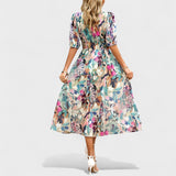 Annora | Vestido Midi Floral Elegante