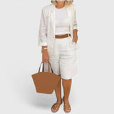 Herminia | Conjunto de Traje Elegante de 2 Piezas