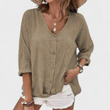 Audrey | Blusa de Lino de Verano