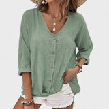 Audrey | Blusa de Lino de Verano
