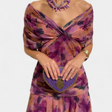 Magda | Vestido largo floral con escote en v