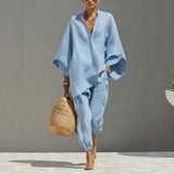 Rita | Conjunto de Pantalón Estilo Holgado de Algodón