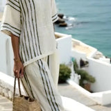 Teodora | Conjunto de Pantalón Estilo Rayas Algodón