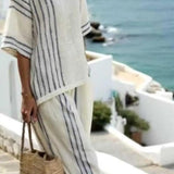 Teodora | Conjunto de Pantalón Estilo Rayas Algodón