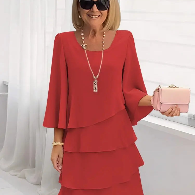 Damiana | Vestido elegante y fluido con volantes