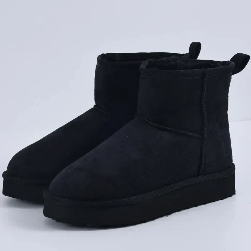 Brissa | Bota Clásica Femenina de Invierno con Forro Peludo Interior