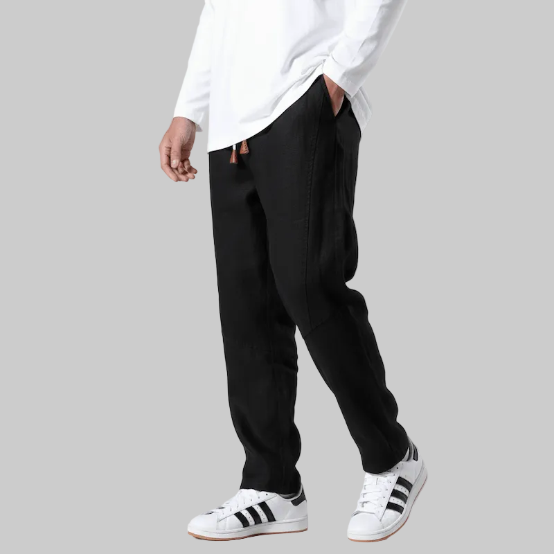 Ardena | Pantalones de lino cómodos de inspiración japonesa