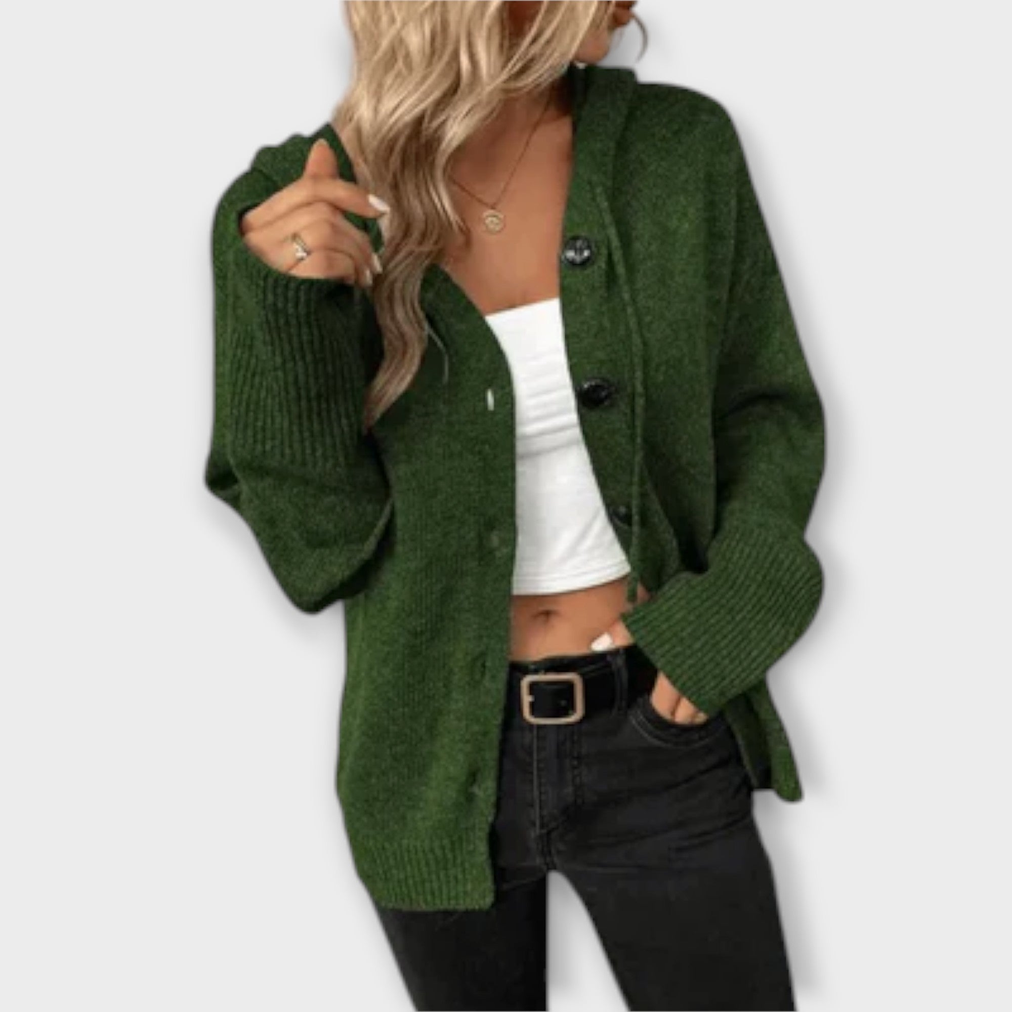 Britán - Cardigan de punto con botones