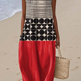 Jane | Vestido Midi con Bloque de Colores