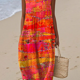 Faye™ Vestido Midi atardecer