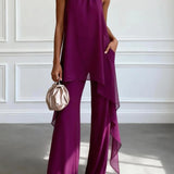 Heliane | Conjunto Elegante Halter con Pantalones