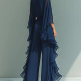 Helia | Conjunto elegante con volantes de gasa