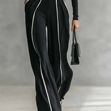 Aytana | Conjunto elegante de dos piezas con cuello alto y pantalón ancho