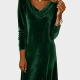 Frosina | Vestido de terciopelo holgado