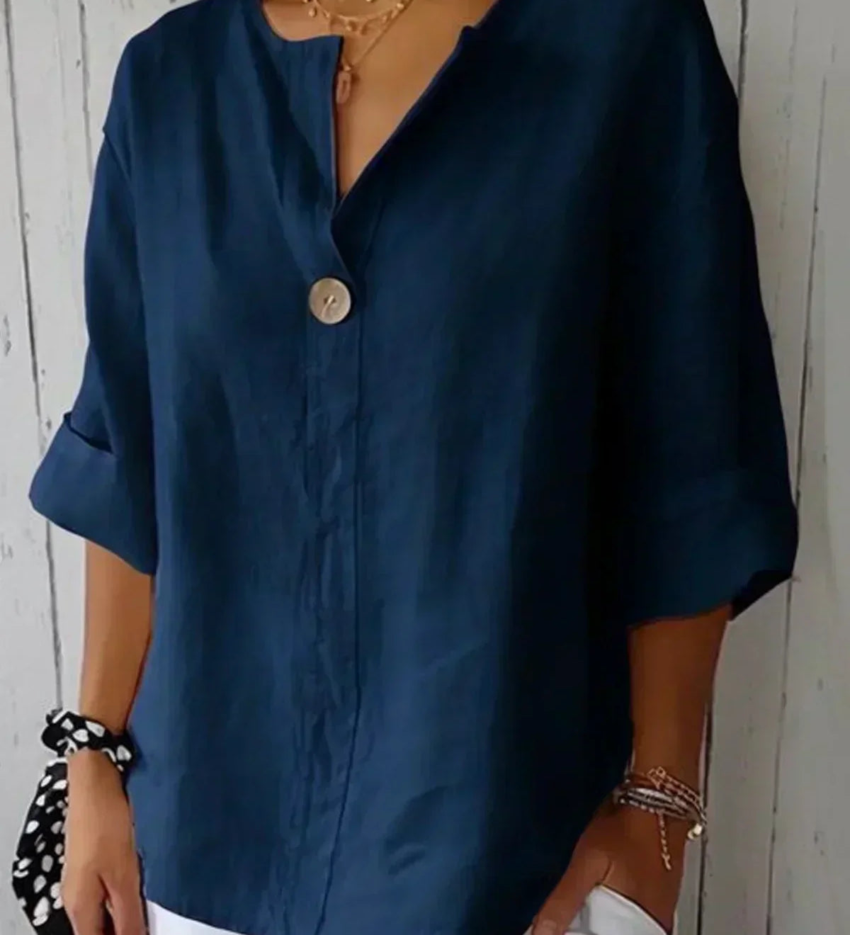 Angela | Blusa Casual de Cuello en V