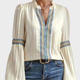 Delisa | Blusa vintage con cuello en V