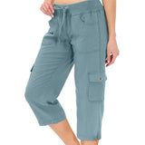 Emilce | Pantalón Capri de Cintura Alta Cómodo con Bolsillos Prácticos