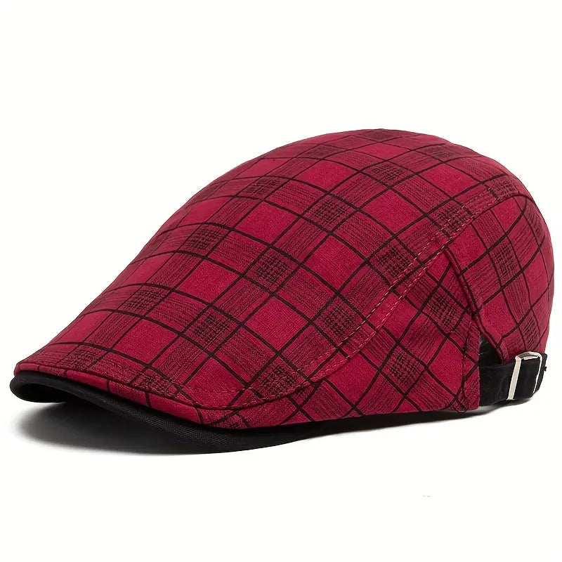 Diego|  Gorro vintage a Cuadros Ajustable