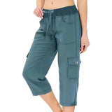 Emilce | Pantalón Capri de Cintura Alta Cómodo con Bolsillos Prácticos
