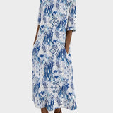 Emma | Vestido midi floral suelto y ligero