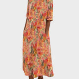 Emma | Vestido midi floral suelto y ligero