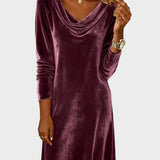 Frosina | Vestido de terciopelo holgado