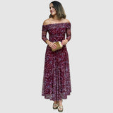 Dana | Vestido elegante con hombros descubiertos