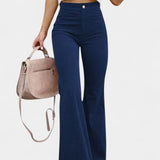 Kiara | Pantalones de Terciopelo de Pierna Ancha de Cintura Alta