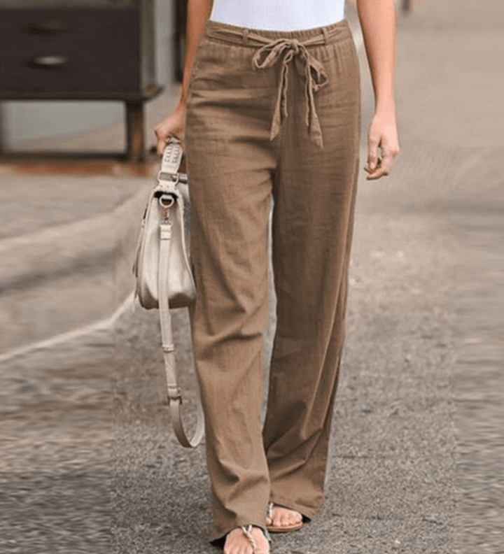Auriana | Pantalón de Relax Mujer con Cordón y Cintura Elástica
