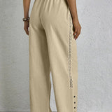 Cristina | Pantalones Holgados con Botones