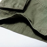 Shorts cargo clásicos de algodón para hombre
