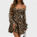 Atalee | Vestido con estampado de leopardo encantador