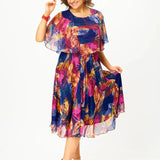 Barbara | vestido de chiffon cómodo para tallas grandes