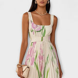 Penélope | Vestido maxi de gasa