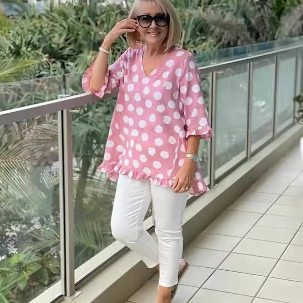 Beth™ | Blusa V-Cuello Elegante