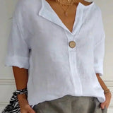 Angela | Blusa Casual de Cuello en V